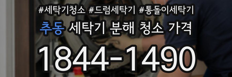 추동 세탁기 분해 청소 가격