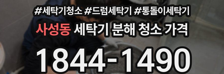 사성동 세탁기 분해 청소 가격