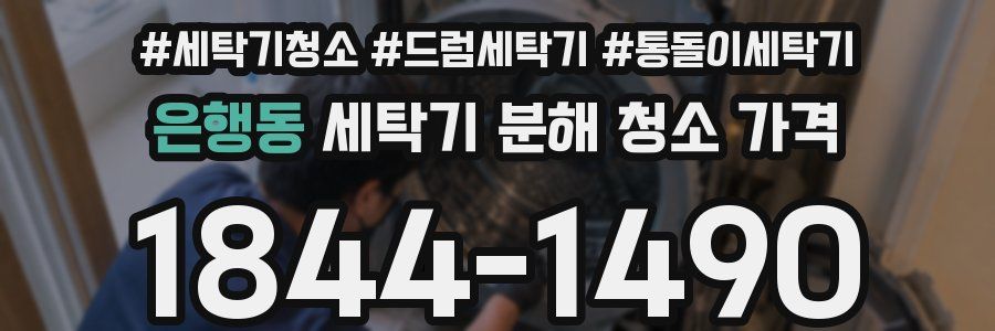 은행동 세탁기 분해 청소 가격