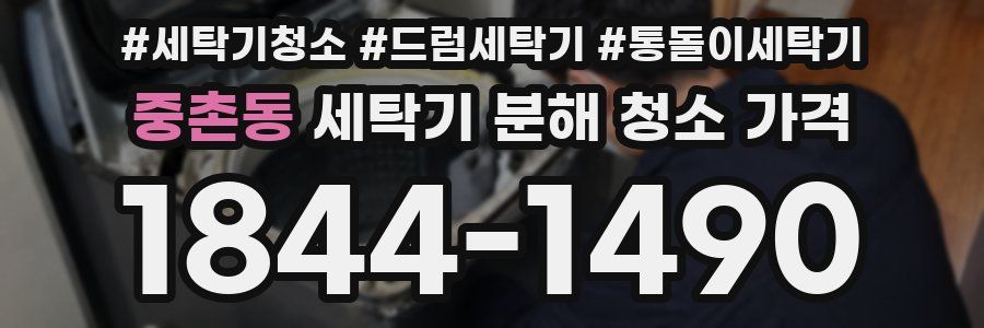 중촌동 세탁기 분해 청소 가격