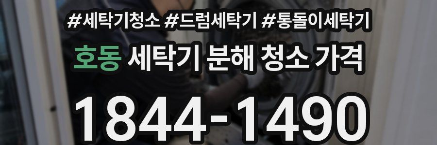 호동 세탁기 분해 청소 가격