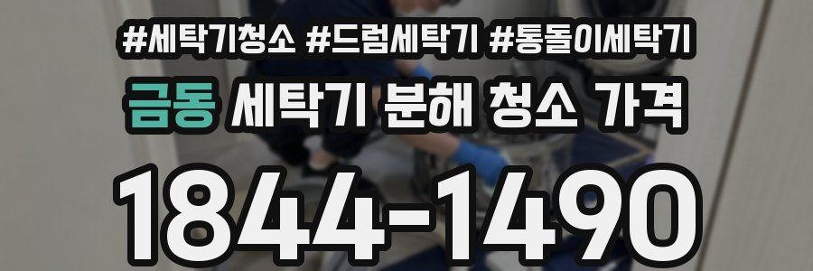 금동 세탁기 분해 청소 가격