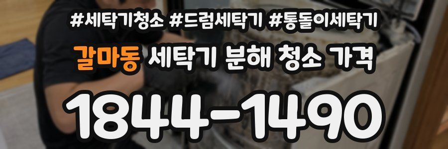 갈마동 세탁기 분해 청소 가격
