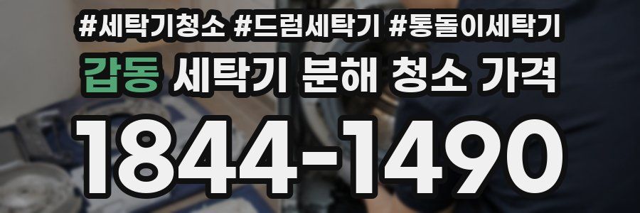 갑동 세탁기 분해 청소 가격