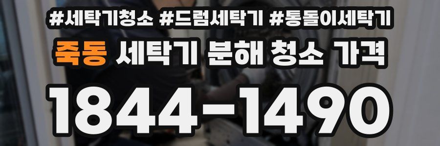죽동 세탁기 분해 청소 가격