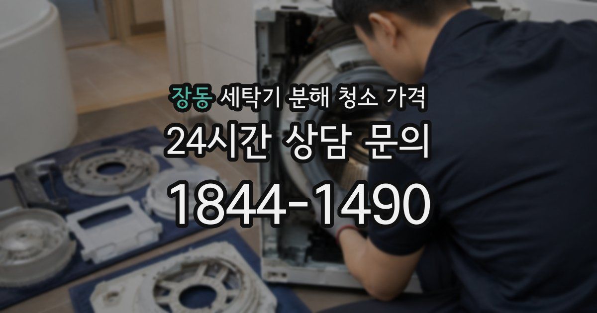 장동 세탁기 분해 청소 가격