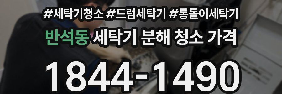 반석동 세탁기 분해 청소 가격