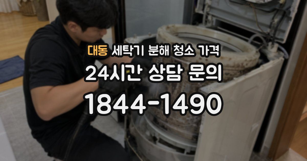 대동 세탁기 분해 청소 가격