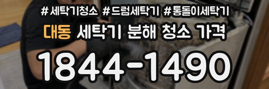 대동 세탁기 분해 청소 가격