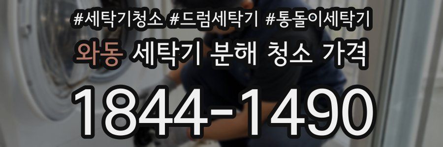 와동 세탁기 분해 청소 가격