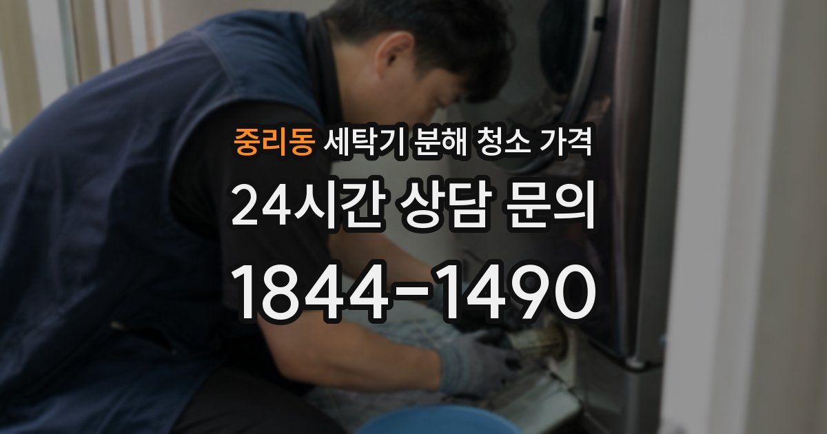중리동 세탁기 분해 청소 가격