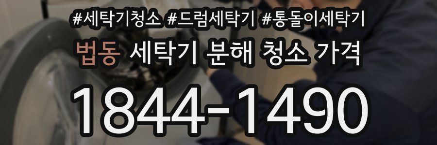 법동 세탁기 분해 청소 가격