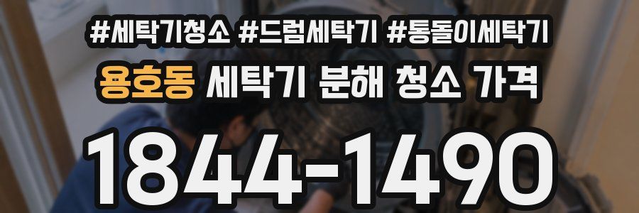 용호동 세탁기 분해 청소 가격