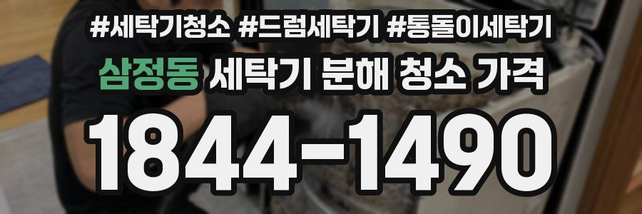 삼정동 세탁기 분해 청소 가격