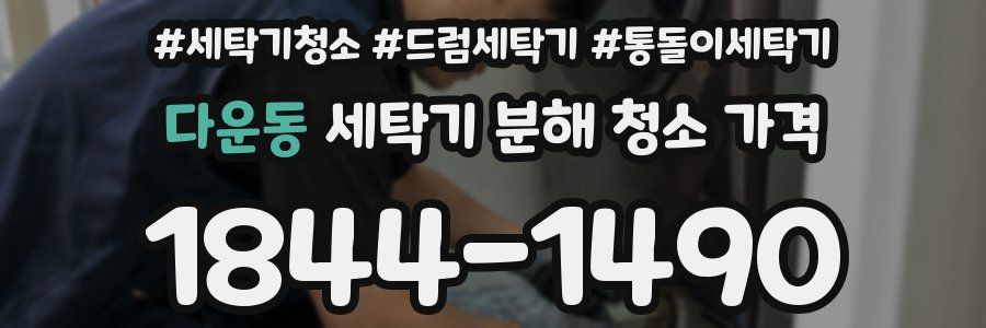 다운동 세탁기 분해 청소 가격