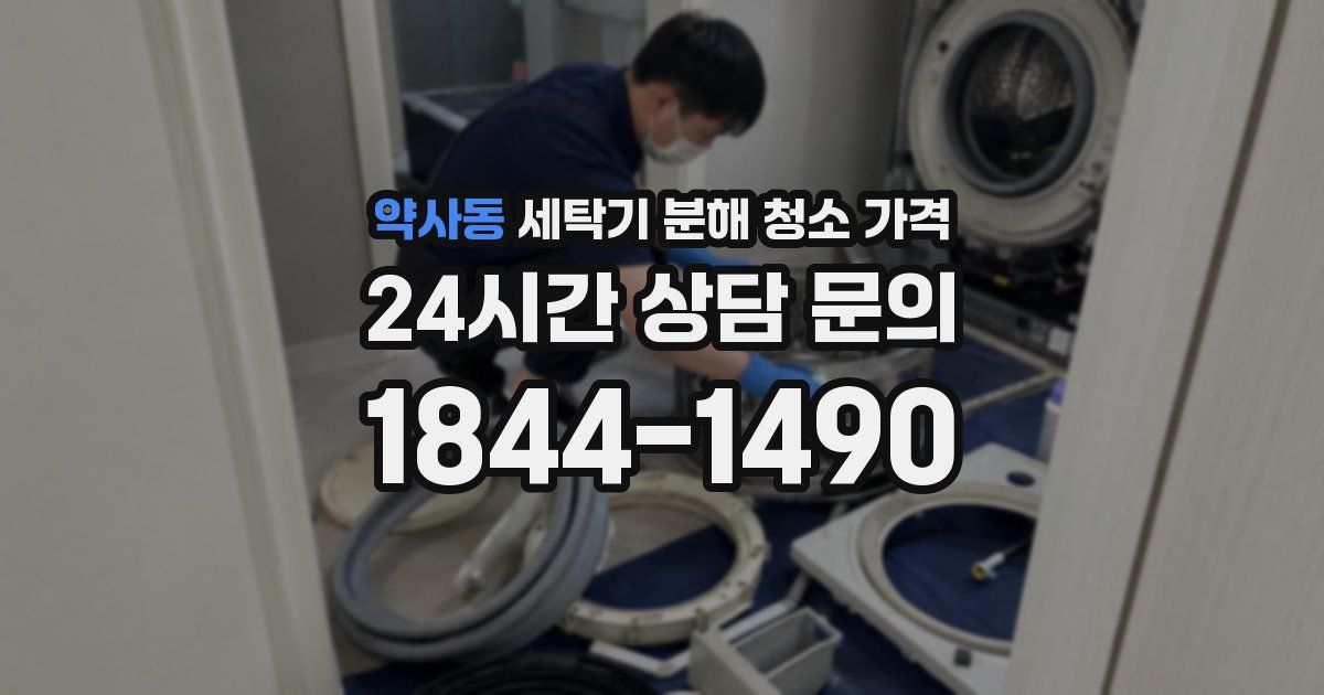약사동 세탁기 분해 청소 가격