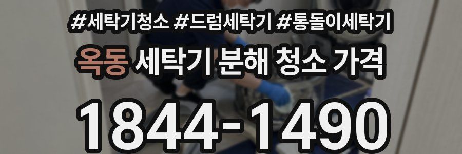 옥동 세탁기 분해 청소 가격