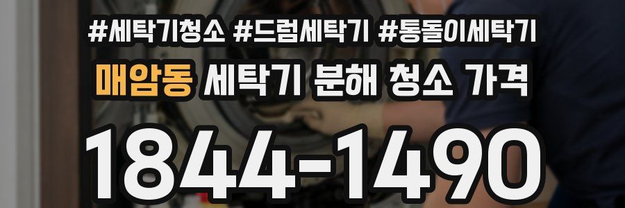 매암동 세탁기 분해 청소 가격