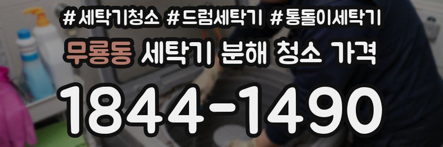 무룡동 세탁기 분해 청소 가격