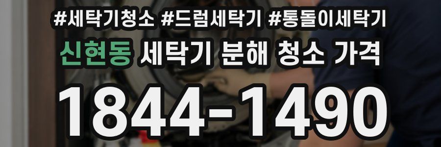 신현동 세탁기 분해 청소 가격
