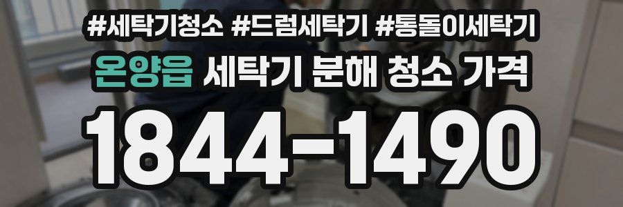 온양읍 세탁기 분해 청소 가격