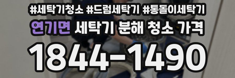 연기면 세탁기 분해 청소 가격