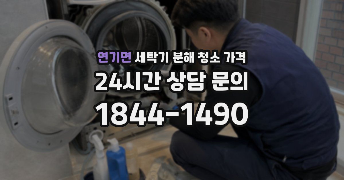 연기면 세탁기 분해 청소 가격