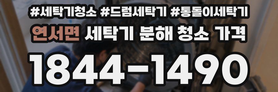 연서면 세탁기 분해 청소 가격