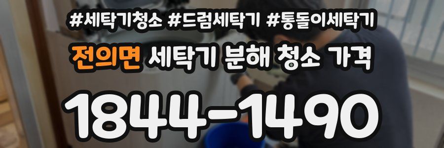 전의면 세탁기 분해 청소 가격