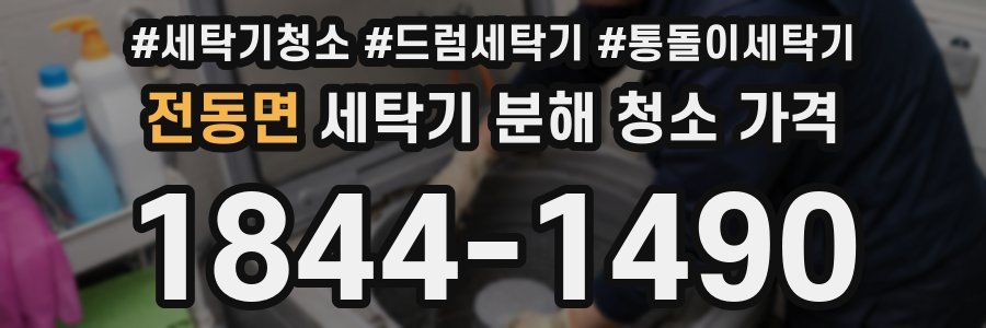 전동면 세탁기 분해 청소 가격