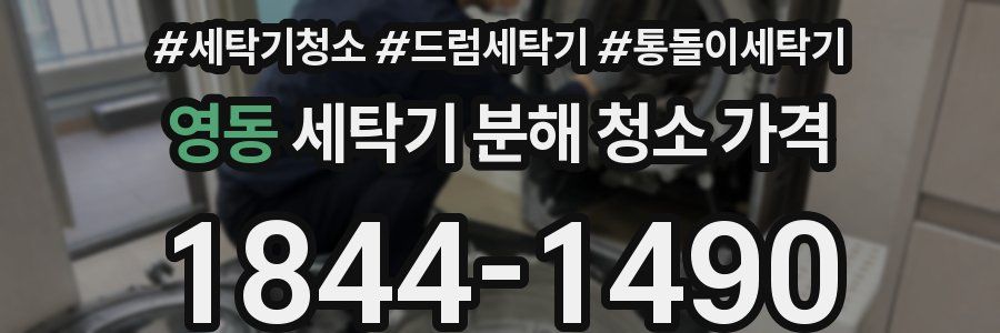영동 세탁기 분해 청소 가격