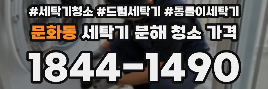 문화동 세탁기 분해 청소 가격
