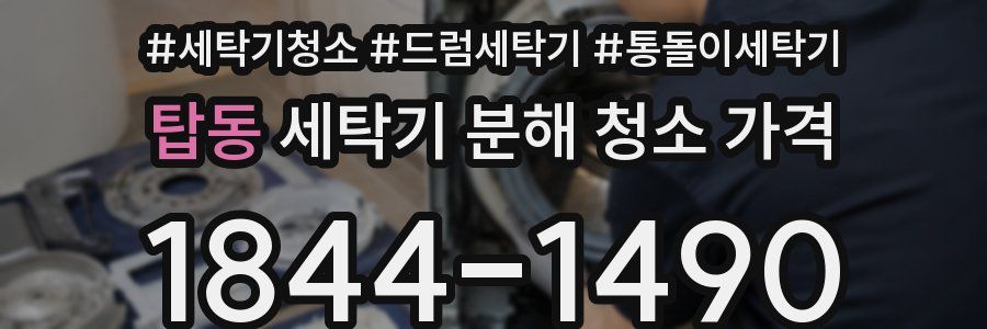 탑동 세탁기 분해 청소 가격