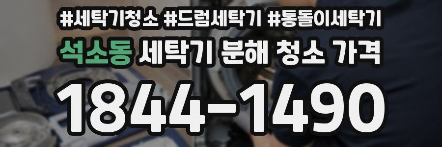 석소동 세탁기 분해 청소 가격