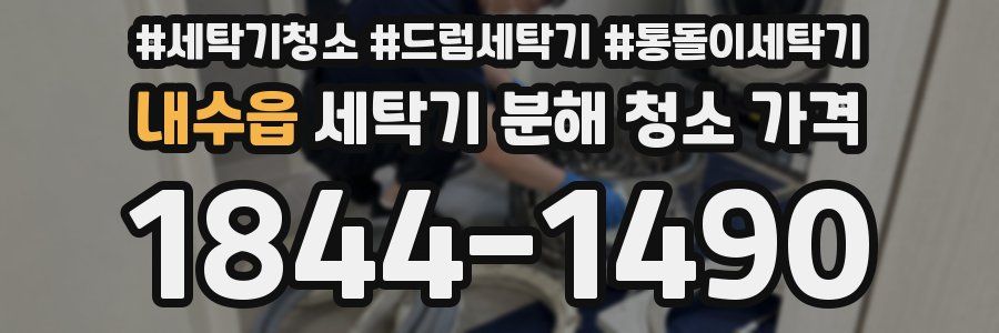 내수읍 세탁기 분해 청소 가격