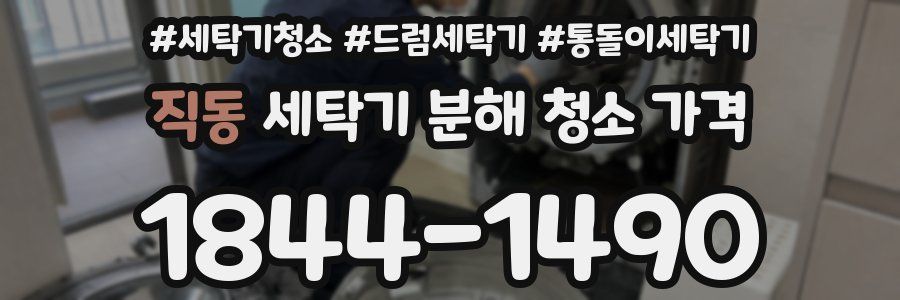 직동 세탁기 분해 청소 가격