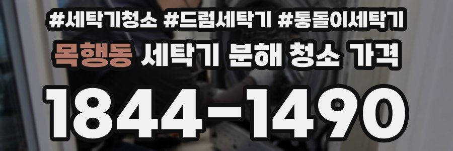 목행동 세탁기 분해 청소 가격