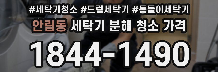 안림동 세탁기 분해 청소 가격