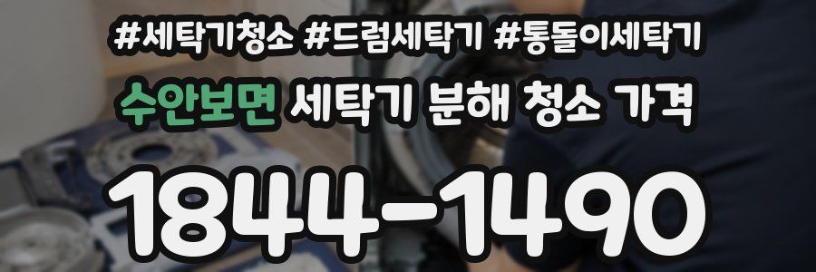 수안보면 세탁기 분해 청소 가격