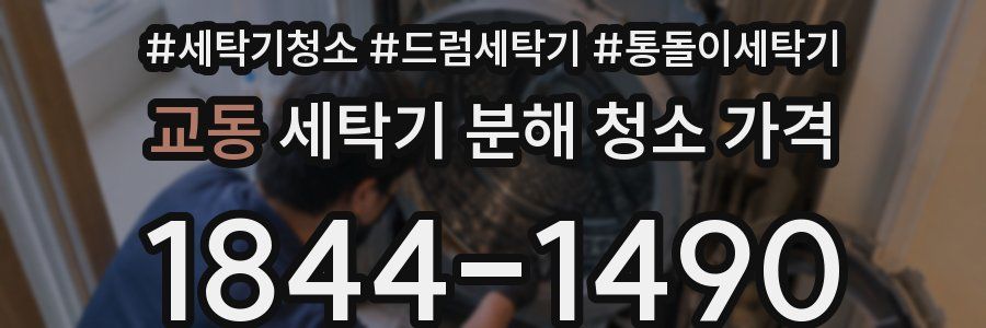 교동 세탁기 분해 청소 가격