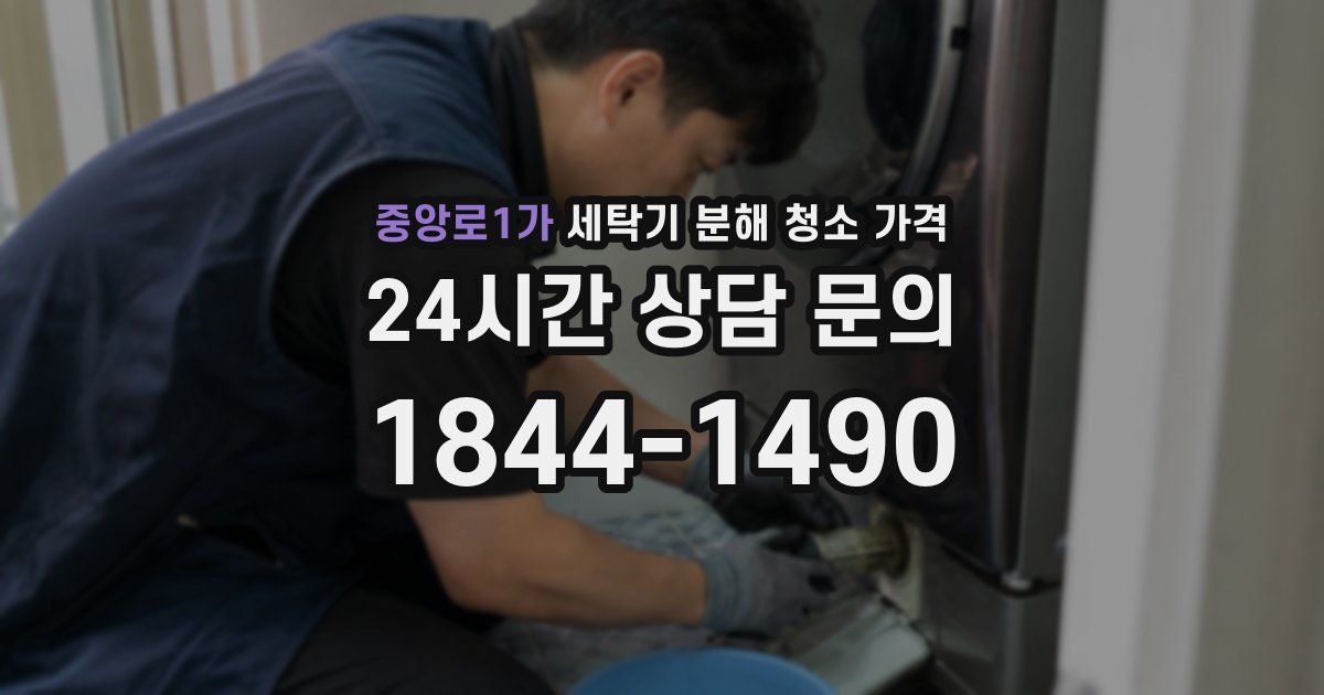 중앙로1가 세탁기 분해 청소 가격