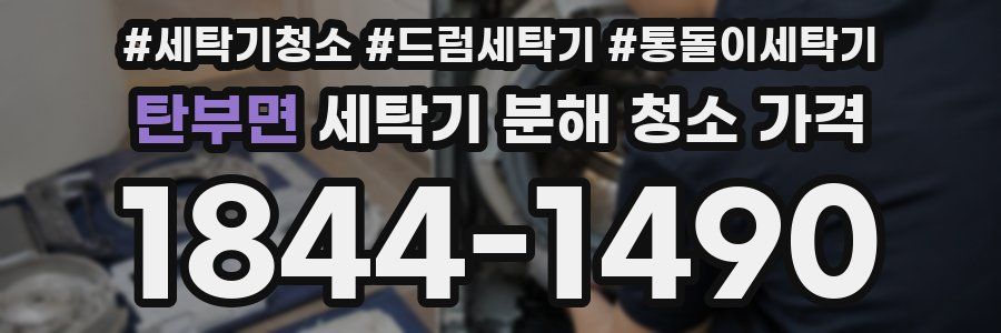 탄부면 세탁기 분해 청소 가격