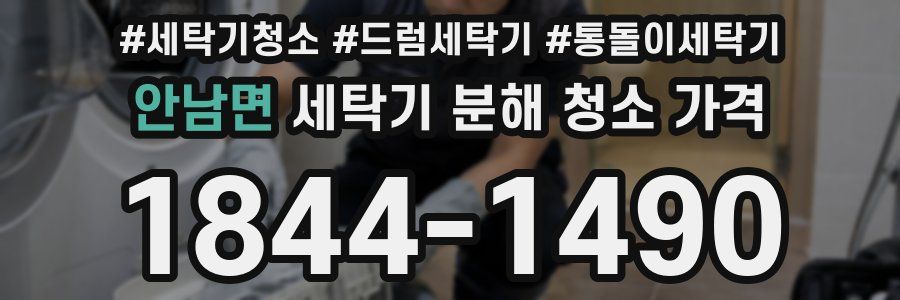 안남면 세탁기 분해 청소 가격