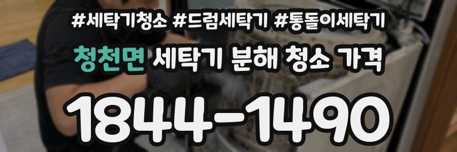 청천면 세탁기 분해 청소 가격