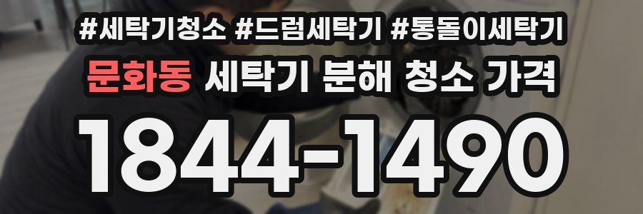 문화동 세탁기 분해 청소 가격