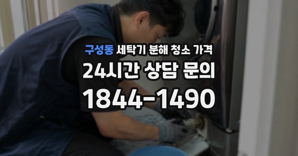 구성동 세탁기 분해 청소 가격