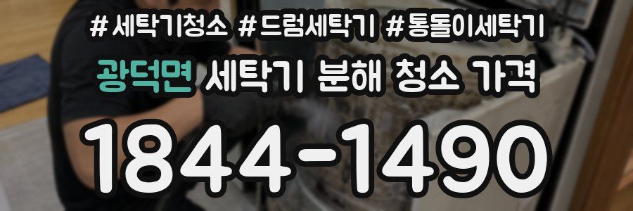광덕면 세탁기 분해 청소 가격