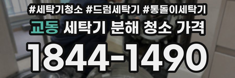 교동 세탁기 분해 청소 가격