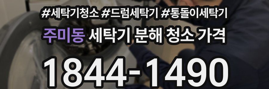 주미동 세탁기 분해 청소 가격
