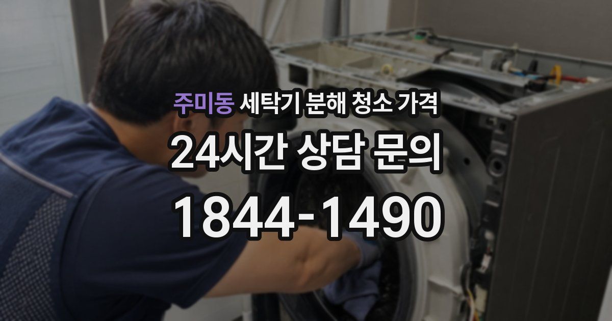 주미동 세탁기 분해 청소 가격